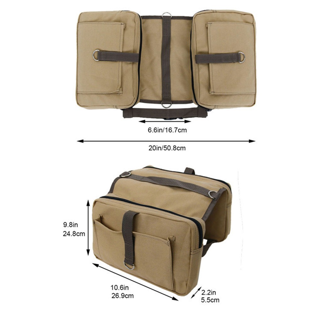 Borsa da sella per cani porta accessori da campeggio zaino piccolo per cani foto 6
