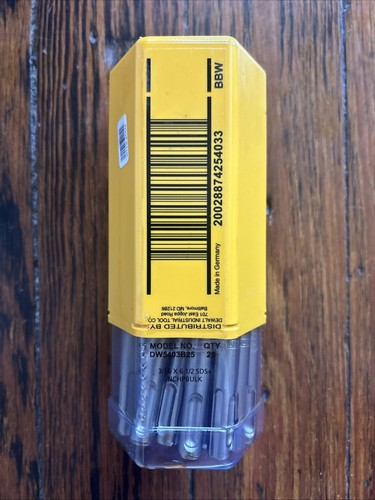 DeWalt DW5403B25 DeWalt 3/16" x 6-1/2" carburo de roca SDS+ broca martillo (a granel 25) - Imagen 3 de 3