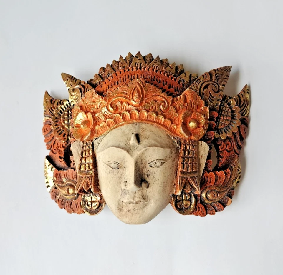 Bali Wood Mask In Indonesian Collectibles (1900-Now) for sale | eBay