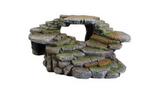 (REP183) Reptology Shale Scape Step Ledge & Cave Hideout – Decorative Resin f...