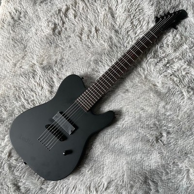 Electric Guitar Matte Black Modern 7 Strings Thru Body H Pickups In Stock