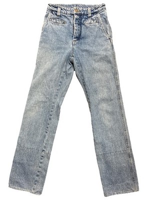 LOEWE Lux High Rise Mom Jeans 100% Cotton Paris Madrid Luxury EU Sz 34 US Sz 25