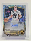 BENNETT STIRTZ 2025-26 BOWMAN CHROME U 1ST AUTO SPECKLE REFRACTOR /299 Q3882