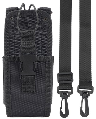 Noir Robuste Nylon Étui Solide Ceinture Boucle pour Motorola Radio XL Walkie