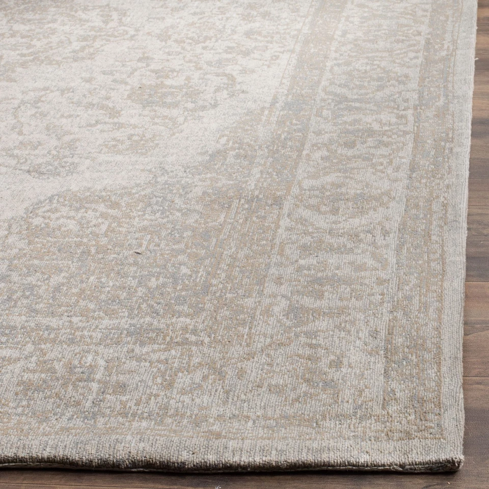 Classic Vintage Collection Area Rug - 5' x 8', Beige, Oriental Medallion Cott... - Image 3 of 4