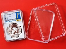 2026 Chiny 10 元 Yuan Panda wydanie pierwszego dnia *1* NGC MS 70 płyta 30g srebro 999 rzadka