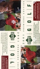 2001 Upper Deck Premiere Golf FACTORY SEALED Hobby Rack Box TIGER Woods ROOKIE