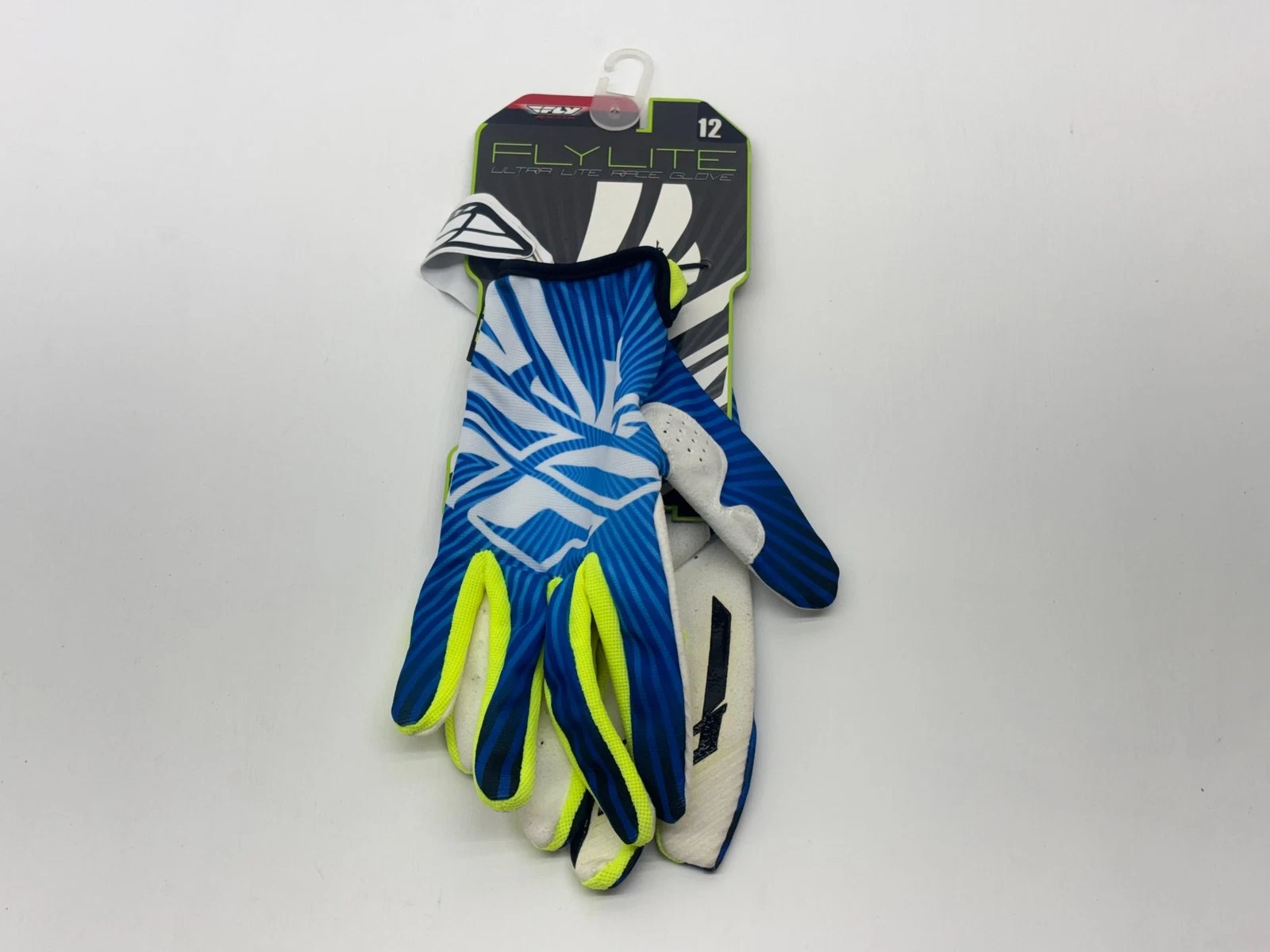 Fly Racing Men's Gloves 2XL/3XL White Blue XXL/XXXL Riding Hand Gear Protection