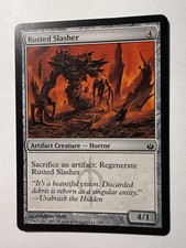 Magic the Gathering MTG Rusted Slasher (128) Mirrodin Besieged   LP