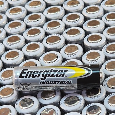 100 Energizer AA Industrial EN91 1.5v Alkaline Batteries LR6 Exp. 12/2035