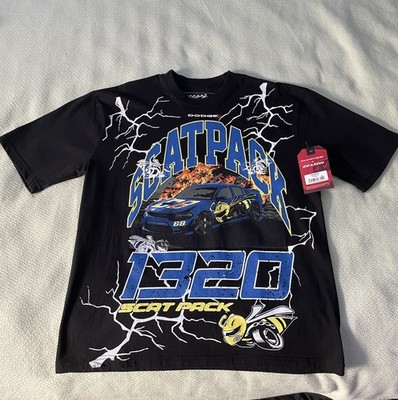 Dodge x Reason rare Men's Black Limited Edition Scat Pack 1320 Graphic Tee M