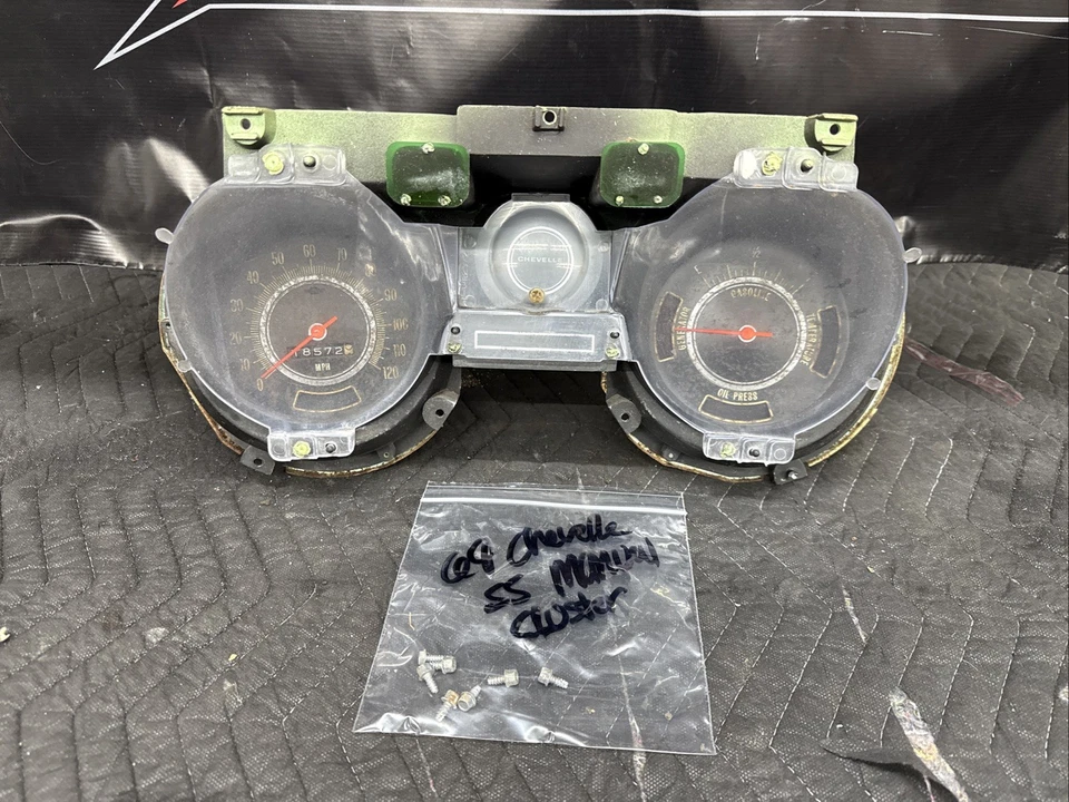 1969 CHEVROLET CHEVELLE EL CAMINO MANUAL TRANSMISSION INSTUMENT GUAGE - Image 2 of 4