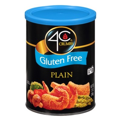 4C Premium Gluten Free Bread Crumbs, Plain, 12 Ounce 12 (Pack of 1)