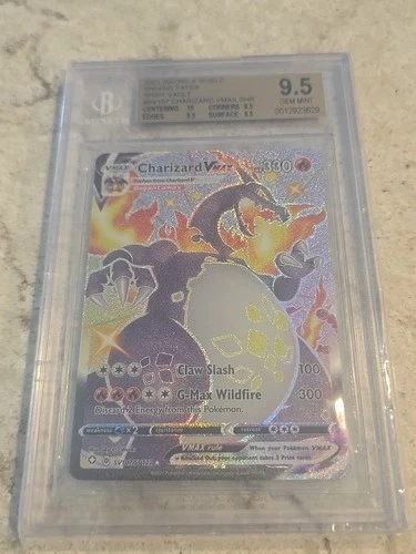 2021 Charizard VMAX SV107/SV122 Shining Fates: Shiny Vault Holo Beckett 9.5 BGS