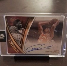 Clint Capela 2024-25 Panini Immaculate Virtuoso On Card Auto /99 Atlanta Hawks