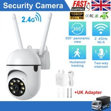 ✅2.4G Security CCTV /E27 Camera WIFI 1080P IP Indoor HD PTZ Smart Home Wired UK