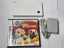 Nintendo DSi Handheld Game Console - White - Tested - With Game -AS IS