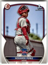 2023 Bowman #BP-27 Rickardo Perez Prospects 1st Philadelphia Phillies Baseball