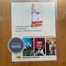 1968 Krone des Geschmacks Simon Arzt Cigarette Vintage Ad Werbeanzeige