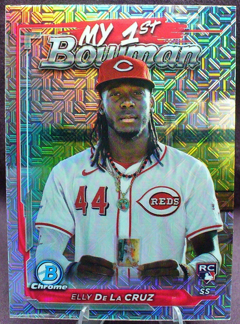 ELLY DE LA CRUZ 2024 Bowman Chrome #M1B-2 (RC) My 1st Bowman Mojo Refractor