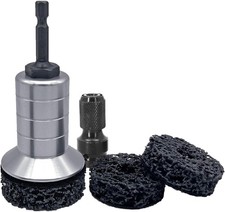 Wheel Hub Cleaning Kit Brake Hub Cleaning Kit Includes 3 Pads Holder and Adapter