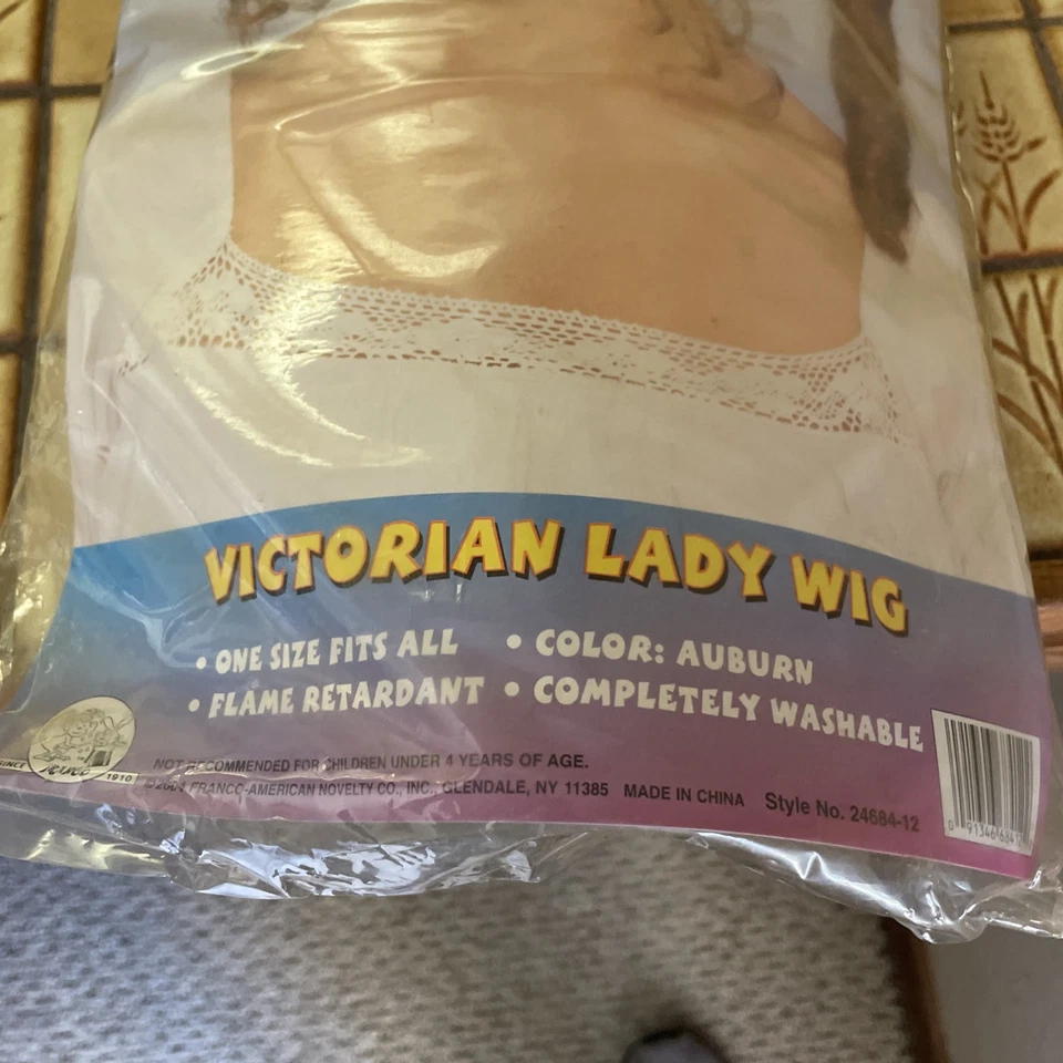 Peluca Victoriana Dama Colonial Marrón Vestido Elegante Halloween Adulto Disfraz Accesorio Foto 2 de 2