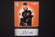 Jeff Carter 2007-08 Upper Deck Black Diamond Gemography Autograph Signature