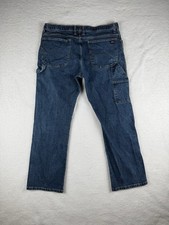 Vintage Y2K Dickies Men's 38x32 Straight Leg Denim Carpenter Workwear Blue Jeans