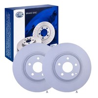 2X Hella Bremsscheiben 330Mm Vorne Passend FüR Mercedes CLS E-KLASSE GLK-