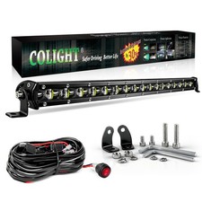 Led Light Bar Single 20 inch Slim Single Row Lightbar Driving Combo Beam Off ...
