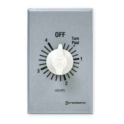 Intermatic Ff4h Timer,Spring Wound    4 Hr   Spst  Silver  new