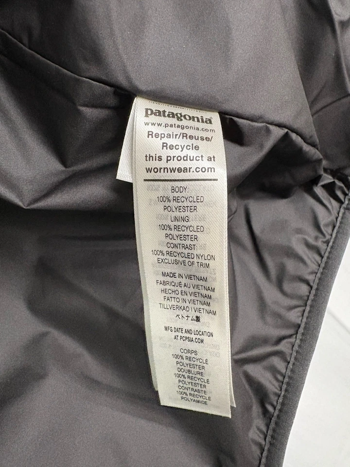 Patagonia Retro X Fleece Jacket Rainfall Quilt Ink Black XL 2025 Windproof NWT - Image 4 of 4