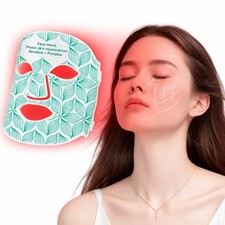 LED Red Light Therapy Face Mask 8 Colors Infrared Flexible Portable