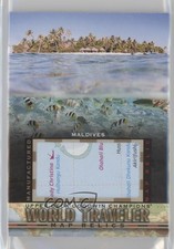 2017 Upper Deck Goodwin Champions World Traveler Map Relics The Maldives 3vx