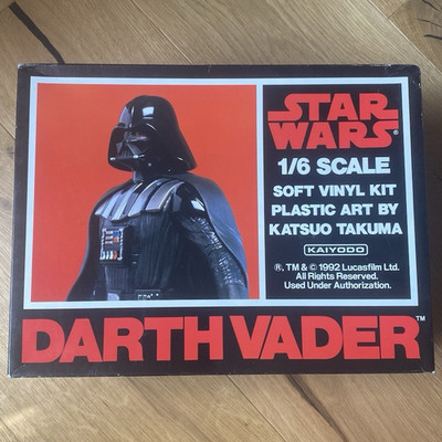 Kaiyodo Star Wars Darth Vader 1:6 Vinyl Figur Bausatz Kit unbemalt 1992