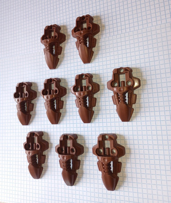 9 Bionicle Lego 44138 in Pearl Brown Rahkshi Foot Feet Genuine Lego WYSIWYG 9 pc