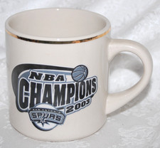 San Antonio Spurs 2003 NBA Champions Coffee Mug w/ Playoff Results