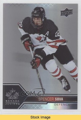 2022 Team Canada Juniors Men's U-18 Pillars of Light Spencer Sova #36 READ gy2