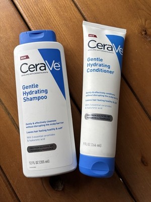 Cera Ve Gentle Hydrating Shampoo 12 oz And Conditioner 9 oz Set
