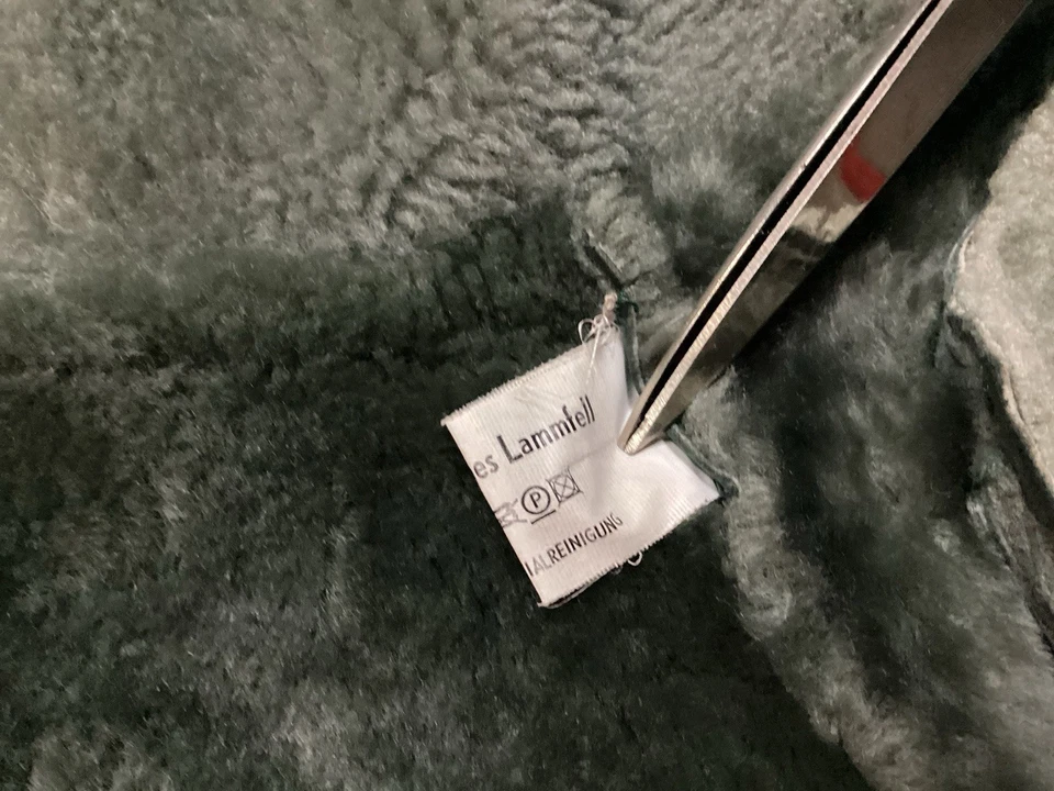 Hide Society Shearling Sheepskin Overcoat Women’s Vintage sz 40 Rancher Lambskin - Image 4 of 4