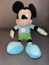 Disney Just Play Mickey Mouse wearing Easter Bunny Shirt Plush Stuffed Toy