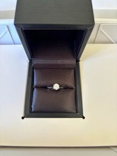 925 Sterling silver clear stone ring size K 1/2