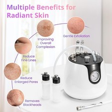 Diamond Microdermabrasion Device Vacuum Blackhead Extractor 9 Diamond Tips