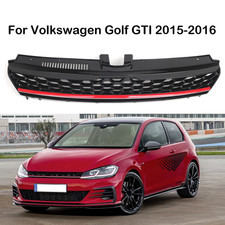 Red Black Front Centre Bumper Grille Mesh Grill For VW Golf 7 GTI 2015 2016 2017