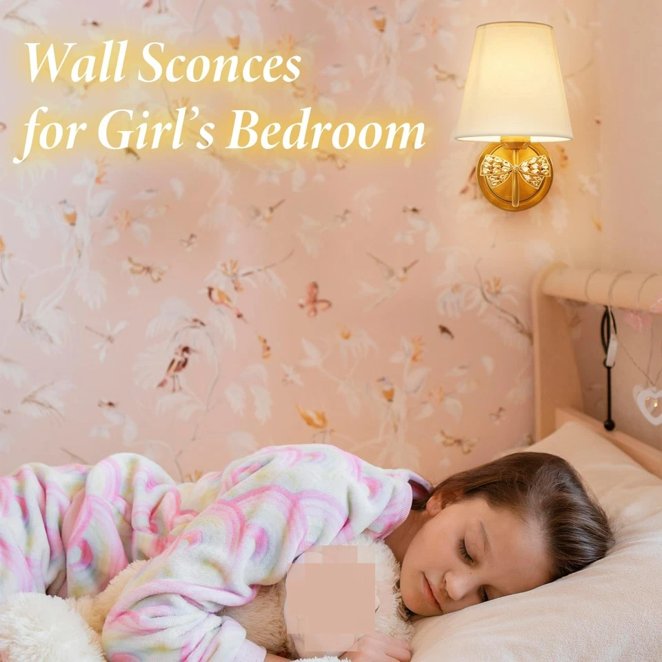 Antiguo juego de dos apliques de pared de latón, cristal ámbar vintage de granja... Foto 3 de 4