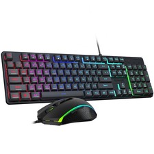 Redragon Updated S107 Gaming Keyboard and Mouse, RGB Gaming Keyboard and 10000 D