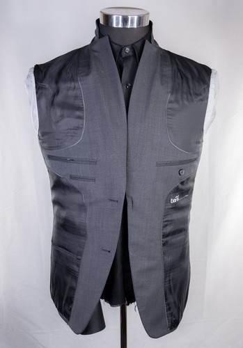 Bar III Herren grau Zweiteiler Wolle Anzug Jacke Größe 38 S Anzughose 30Wx32L - Bild 9 von 18