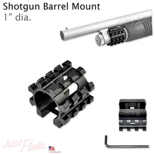 Shotgun Barrel Mount Rail Fits Remington Winchester Mossberg 1" 1 inch dia.