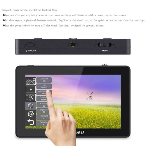 FEELWORLD F6 Plus V2 6 Inch Camera Field Monitor 3D LUT Touch Screen 4K HDMI HDR - Picture 5 of 12