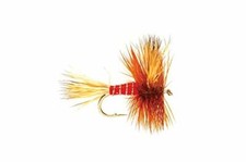 Fulling Mill Red Wulff Dry Fly Size 10 (One Dozen) -- Streams of Dreams Fly Shop